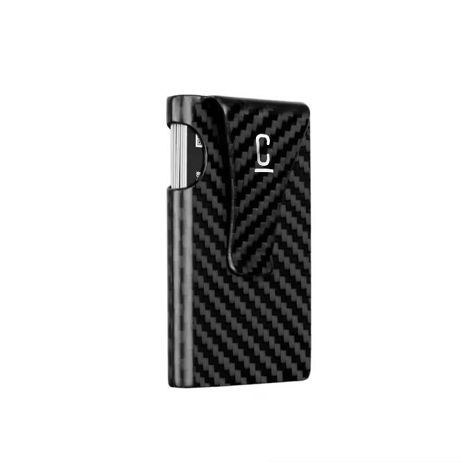 Glossy Carbon Fiber Smart Wallet