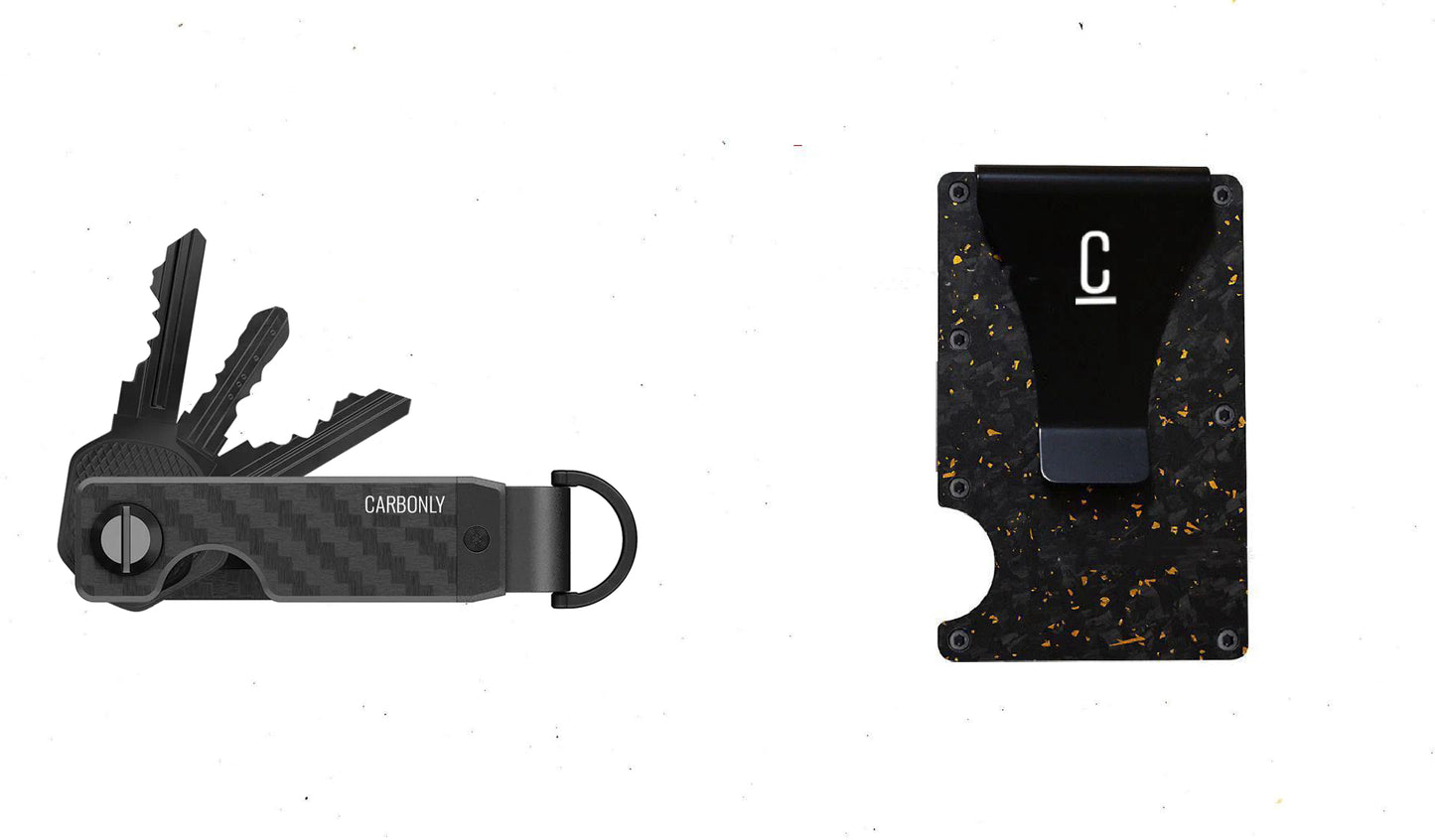 Key Organizer & Carbon Wallet Bundle