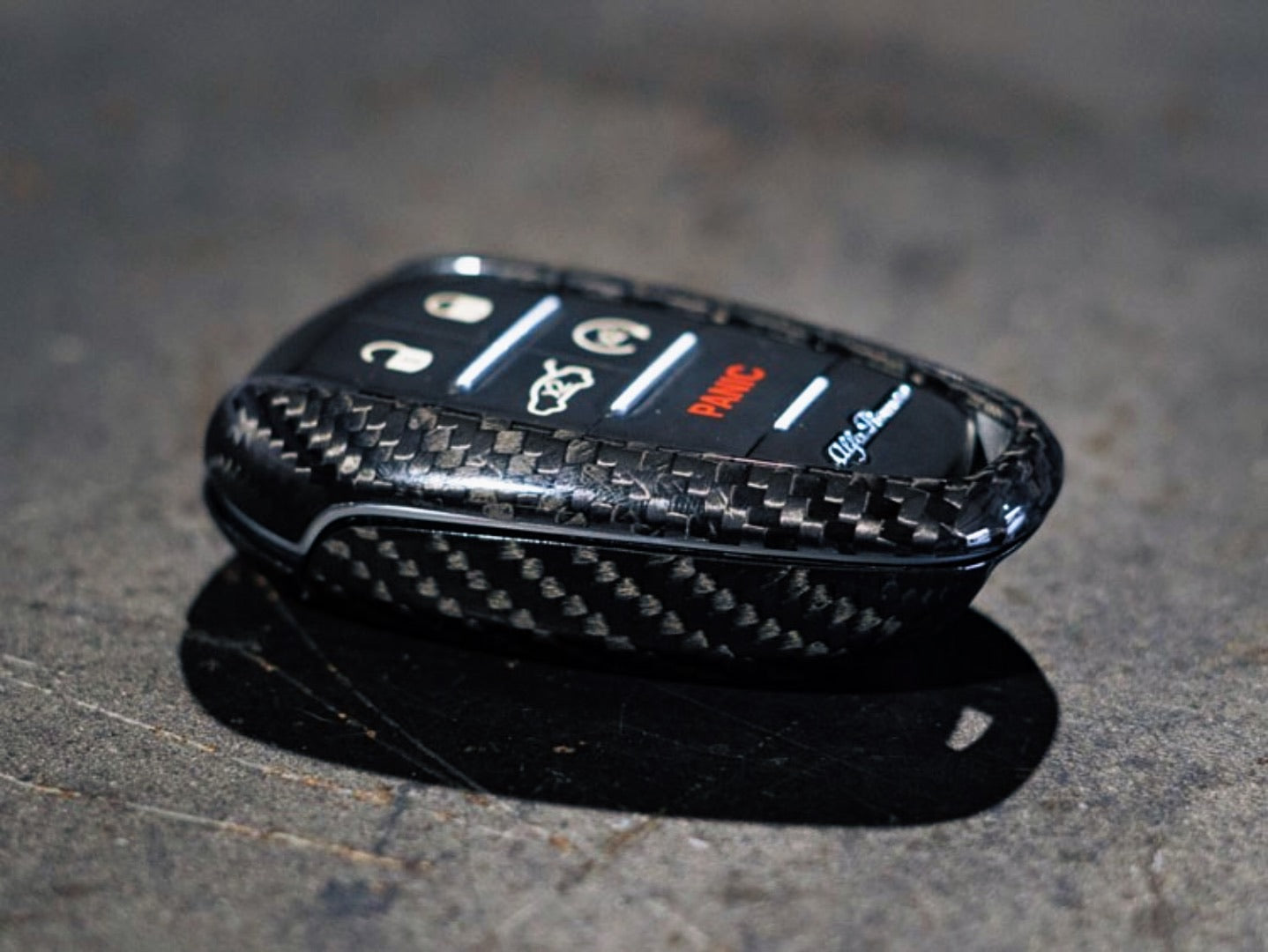 Real Carbon Fiber Alfa Romeo Key Cover