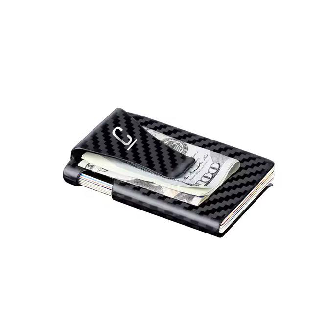 Glossy Carbon Fiber Smart Wallet