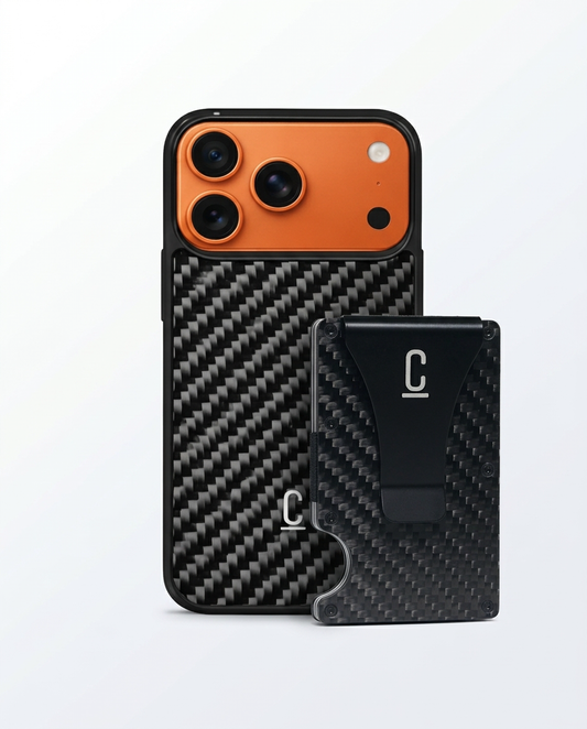 Carbon Fiber Case & Carbon Wallet Bundle