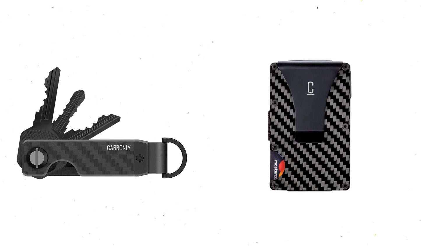 Key Organizer & Carbon Wallet Bundle