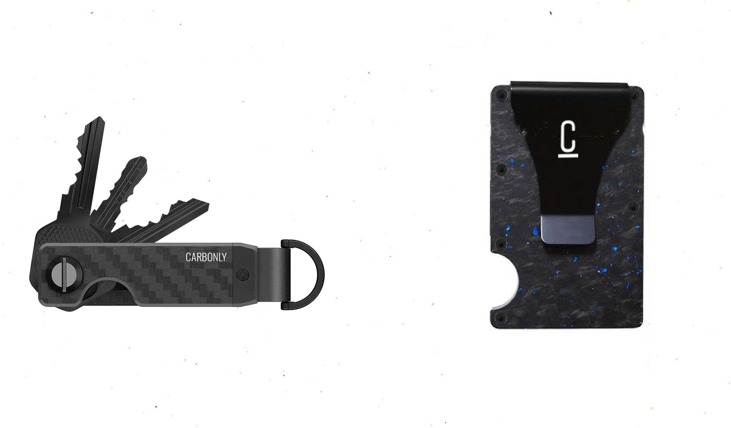 Key Organizer & Carbon Wallet Bundle