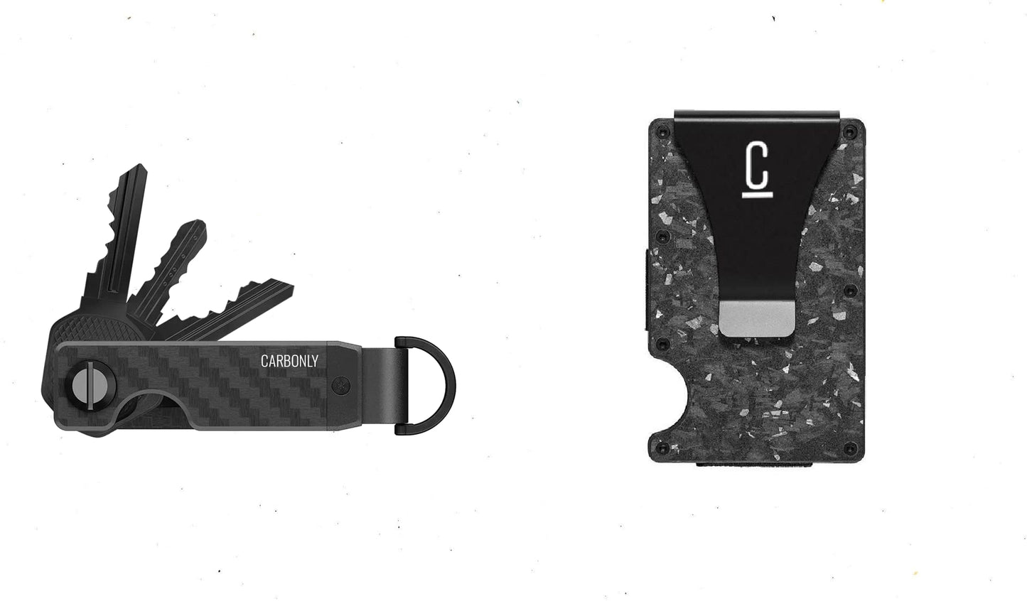 Key Organizer & Carbon Wallet Bundle