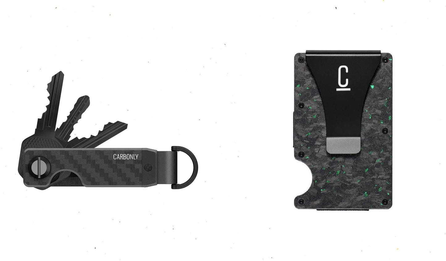 Key Organizer & Carbon Wallet Bundle