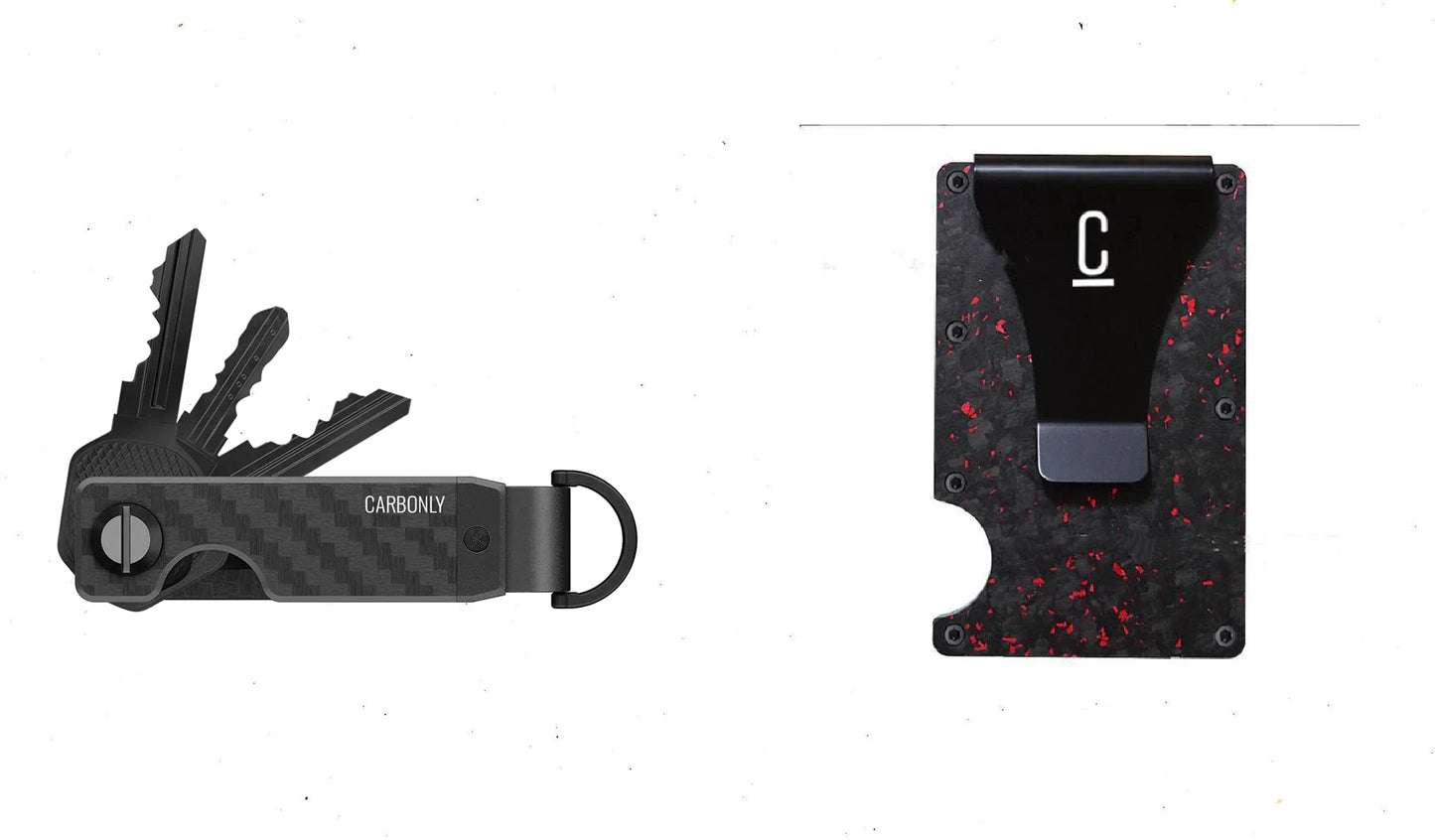 Key Organizer & Carbon Wallet Bundle